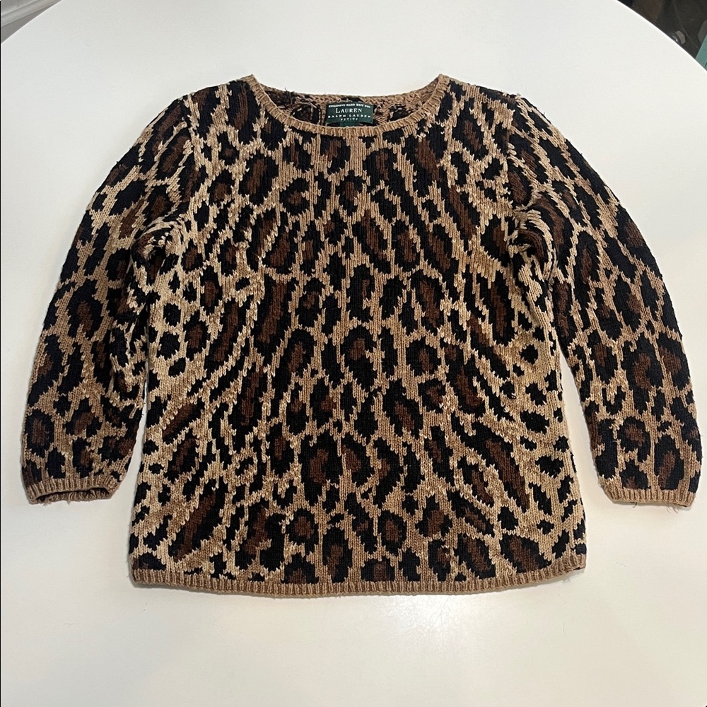 Women’s Ralph Lauren Leopard Print Sweater